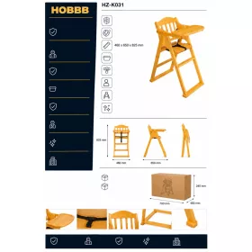HOBBB Rødby high chair