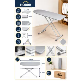 HOBBB Anholt ironing board, silver
