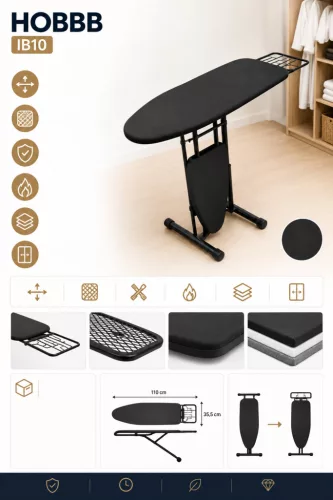 HOBBB Endelave ironing board, black