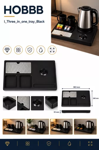 HOBBB Charlottenlund guest tray, black