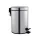 Mediclinics steel round pedal bin 5L-satin