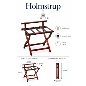 HOBBB Holmstrup luggage rack, brown