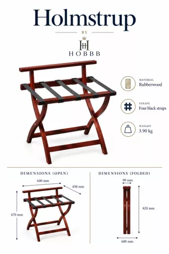HOBBB Holmstrup luggage rack, brown