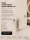 Premium wall-mounted towel rail – brass, chrome-plated, 50 cm