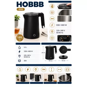 HOBBB Herning kettle, 1.0 l