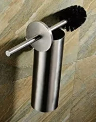 Extra strong wall-mounted toilet brush holder