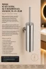 Extra strong wall-mounted toilet brush holder