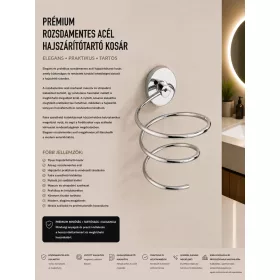 Premium stainless steel hairdryer basket