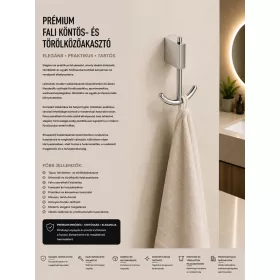 Premium wall robe and towel hook