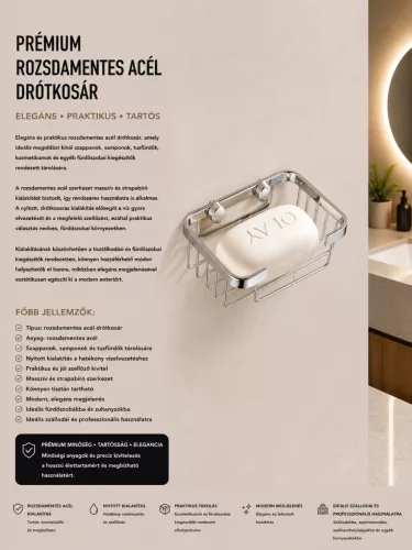 Premium stainless steel wire basket