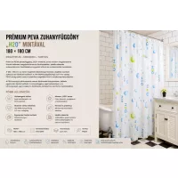 Shower curtains, rails and mats