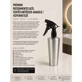   Premium stainless steel disinfectant dispenser / water spray – satin, 350 ml