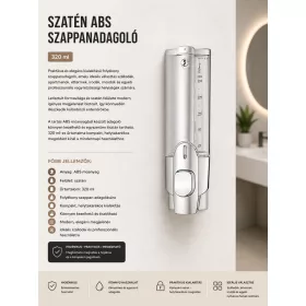 satin ABS soap dispenser – 320 ml