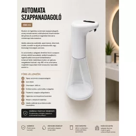 automatic soap dispenser – white, 480 ml