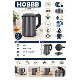 HOBBB Kolding kettle, 0.8 l