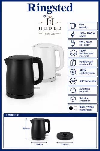 HOBBB Ringsted kettle, 0.8 l