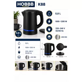 HOBBB Vejle kettle, 0.8 l