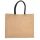 Kimood jute bag, Natural/Black, U – price includes logo printing