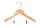 Children's wooden coat hanger with trouser presser