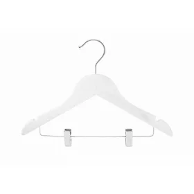 Children's wooden coat hanger with trouser presser