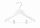 Children's wooden coat hanger with trouser presser