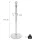 Chrome rope barrier post, 7.3kg (KOKC)