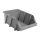 Plastic storage box gray 456x276x187 mm