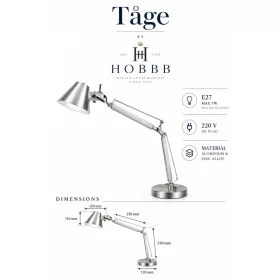 HOBBB Tåge table lamp