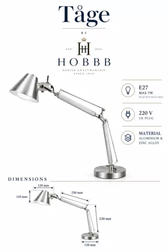 HOBBB Tåge table lamp