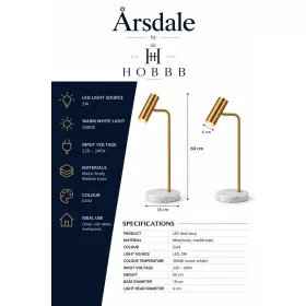 HOBBB Årsdale table lamp