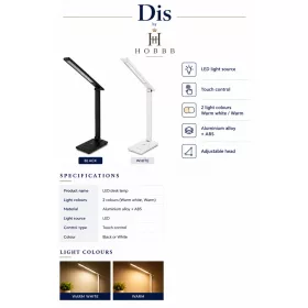 HOBBB Dis table lamp, black