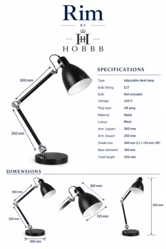 HOBBB Rim table lamp