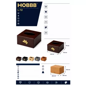 HOBBB Stoense leather-effect tissue box holder