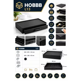 HOBBB Bogense guest tray, black