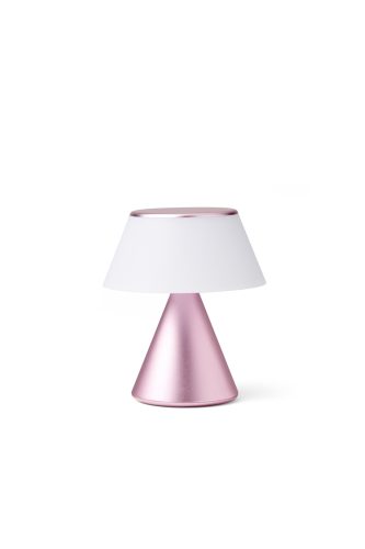 Lexon Luma M Portable Led Lamp with color synchronization - pale pink