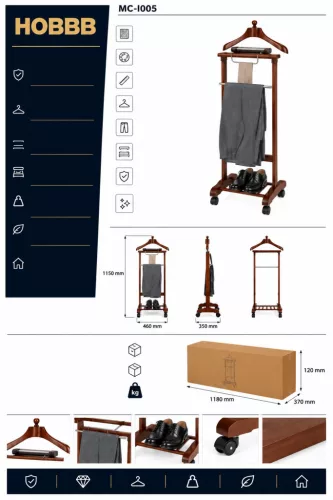 HOBBB Maribo valet stand