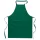 Cotton kitchen apron, dark green – price includes logo printing
