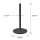 Museum rope barrier post in black, 3.7kg (MOB)