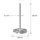 Museum rope barrier post in chrome, 3.7kg (MOK)