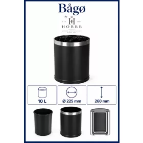 HOBBB Bågø guest room waste bin, 10 l