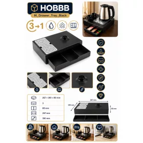 HOBBB Sæby guest tray, black