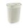 Plastic laundry basket with lid cream 63L