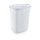 Plastic laundry basket with lid, white 63L