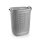 Plastic laundry basket with lid gray 63L
