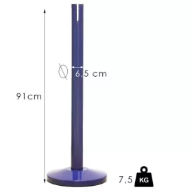  Standard retractable Belt barrier, 2.4m, without belt (NO-blue)