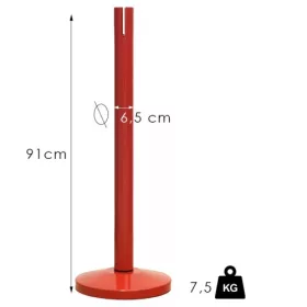   Standard retractable Belt barrier, 2.4m, without belt (NO-red)