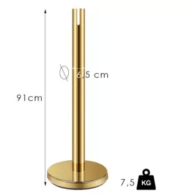 Gold barrier post, 2.4m, without belt (NOA)