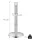 Standard chrome retractable belt barrier, 2.4m, without belt (NOK)