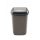 Plafor Quatro dustbin with spring tipping lid 12L Mocca