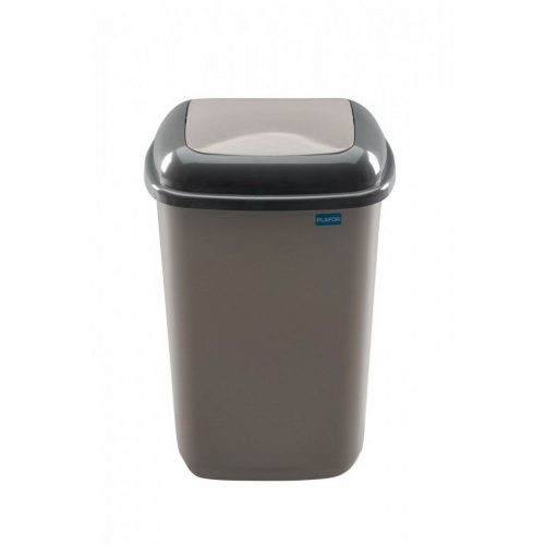 Plafor Quatro dustbin with spring tipping lid 12L Mocca